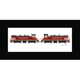 Carload Express MP15AC 1552 &1556 10"x17" print 10"x20" Mat Andy Fletcher signed