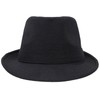 Fedora Hats for Men Unisex Manhattan Black Fedora