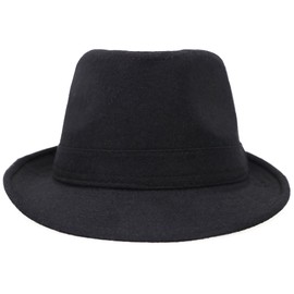 Fedora Hats for Men Unisex Manhattan Black Fedora