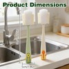 5-in-1 Bottle Cleaning Brush Set, Multifunctional Kitchen Lid Scrubber with