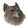 3D Animal Head Statue Resin Wall Decor Realistic Wildlife Sculpture