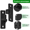 Insaga Heavy Duty Gate Hinges,2Pack High Strength Steel with E-Coating
