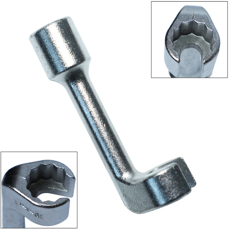 DPTOOL 12pt 1/2" Dr L-Type Diesel Injector Line Socket Wrench