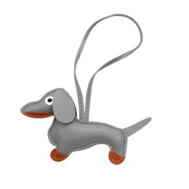 LUOFENG Carabiner Buckle,Mini Cute Dachshund Dog Keychain Pendant Lovely PU Leather Animals Keyring Charm for Purse Bag Backpack Handbag