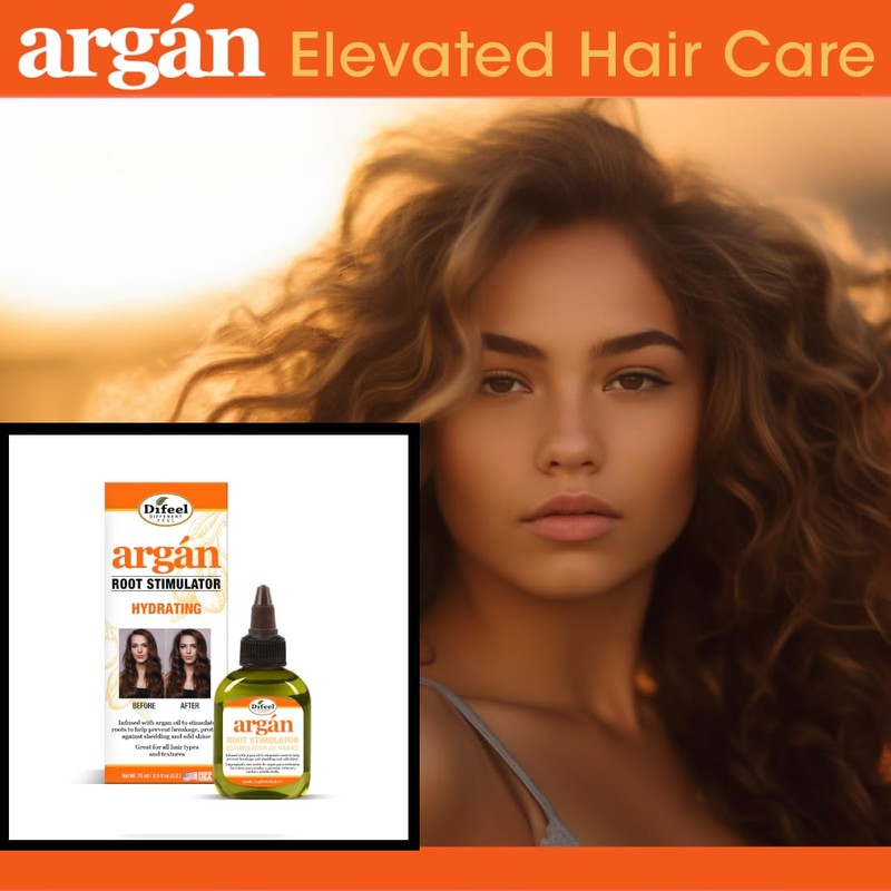 Difeel Argan Hydrating Root Stimulator 2.5 oz. (3-PACK)