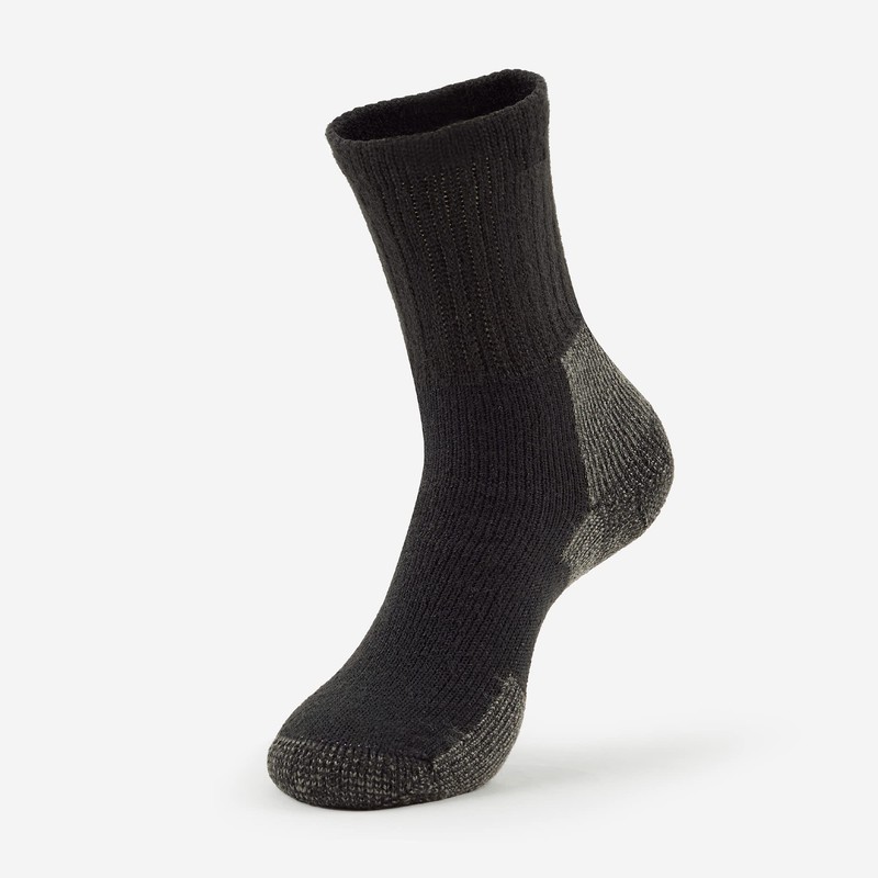 thorlos mens Kx Max Cushion Crew Hiking Socks, Black, Medium