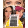 PHKERATA Fluffy Lash Clusters Wispy Eyelash Clusters, D Curl Cluster
