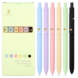 Ddaowanx Colorful Gel Pens, 0.5mm Fine Point Retractable, Cute Pens with Colored Writing and Sketching, Nursing School Essentials,School Supplies, Gifts for Nurse (24Pcs-Aesthetic Colors)