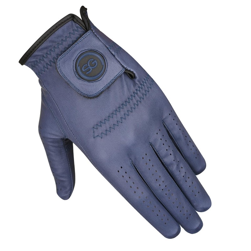 SAGE GEAR Men Premium Blue Cabretta Leather Golf Gloves for