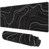 Alfombrilla de mouse grande para juegos de mapas topográficos, de