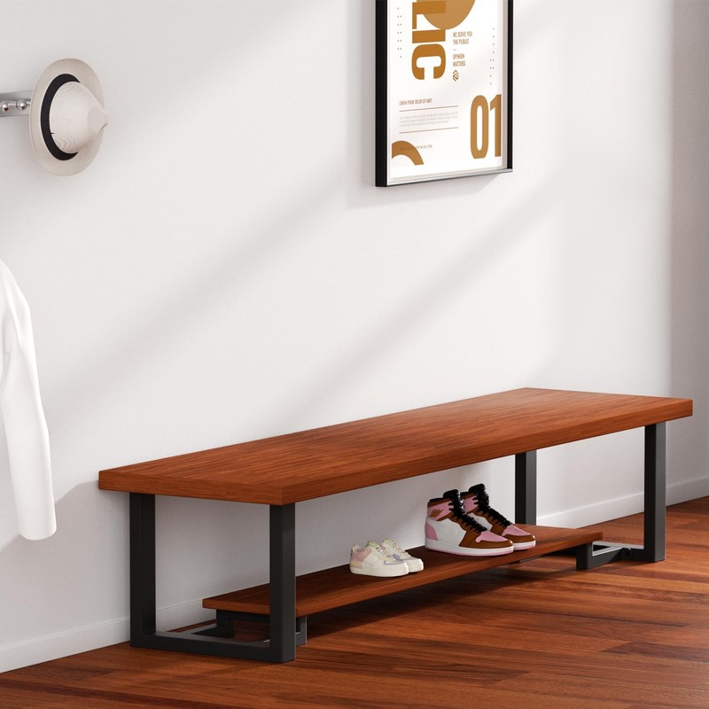 PHWOTAN Upgraded 2 Tier Coffee Table Legs, Square Metal 16