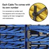 Cable Ties Black, 100 Pack Zip Ties 12 inch Long,