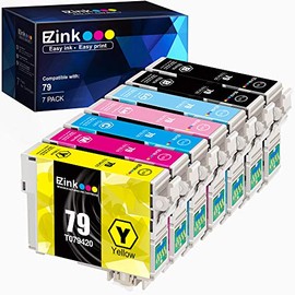 E-Z Ink (TM) Remanufactured Ink Cartridge Replacement for Epson 79 T079 (T079120, T079220, T079320, T079420, T079520, T079620) to use with Artisan 1430 and Stylus Photo 1400 Printer (7 Pack)