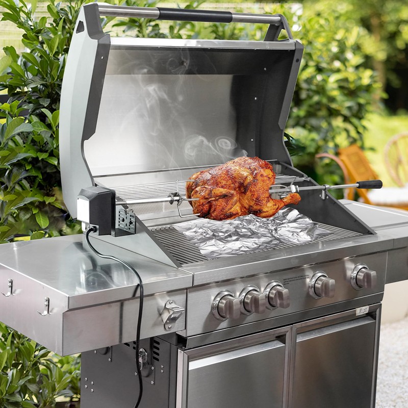 Onlyfire Universal Barbecue Grill 3 Inch Slide Rotisserie Motor Bracket,