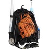 Swing Sports Backpack Baseball Bag - Softball Backpack with Fence
