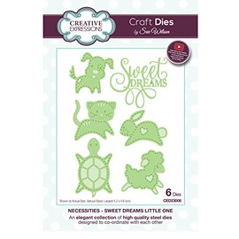 Sue Wilson Necessities Collection Sweet Dreams Little One Craft Die, Metal, Silver, 25 x 16 x 0.8 cm