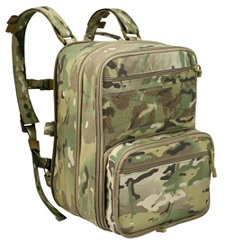 tactifans Tactical Expandable Flatpack, Chest Rig Backpack MOLLE Assault Pack Hydration Pack for PC Vest, Cp