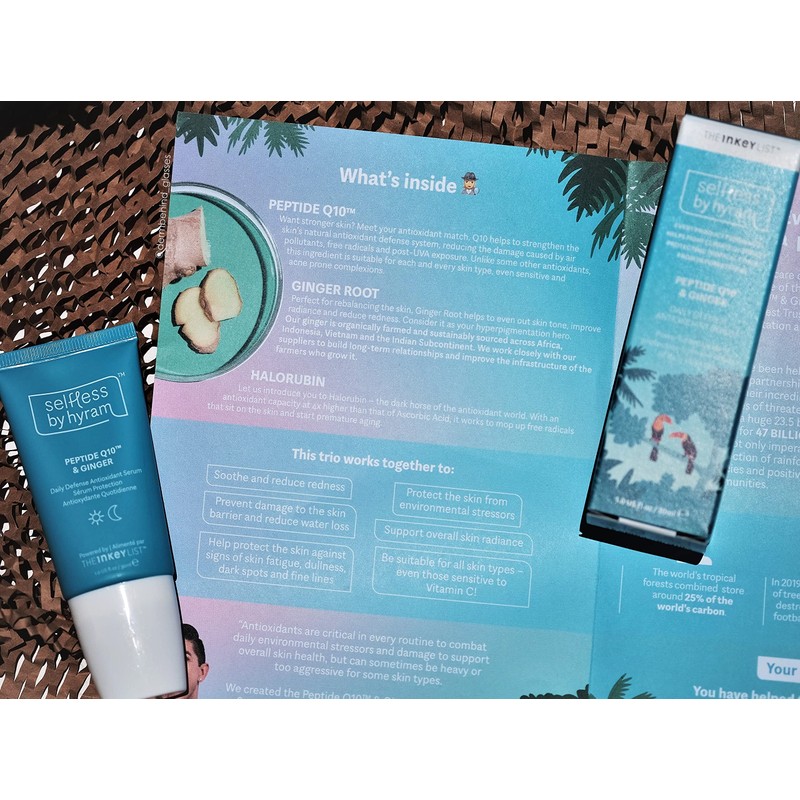 Selfless by Hyram Peptide Q10 and Ginger Daily Defense Antioxidant