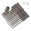 11-Piece Torx Bit Set Long, 100 mm Torx Screwdriver Set,