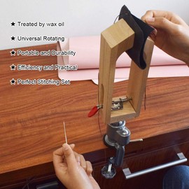 FASTTOBUY Leather Stitching Pony for DIY Hand Stitching Leather Clamping (Universal Rotating Pony)â¦