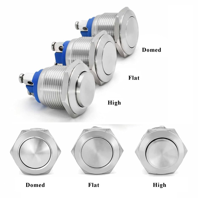 MAEZOE 3 PCS 16MM Momentary Push Button Switch, UL Certification