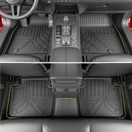 xipoqix Floor Mat Compatible with 23-25 Mazda CX50 Cargo Mat Trunk Mat Backrest Mat Cargo Liner Replacement for 2023-2025 Mazda CX-50 Accessories (Cargo Mat+Backrest Mat+Floor Mat)