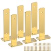 Gold Heavy Duty Iron Shelf Brackets,12 inch,Floating Brackets Upgraded, Heavy