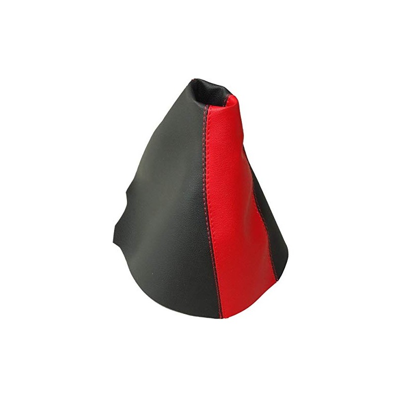 AERZETIX Gear Stick Gaiter Artificial Leather Black and Red