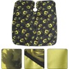 HOMSFOU Delantal de Peluquería Estampado Floral Amarillo de Poliéster Corte