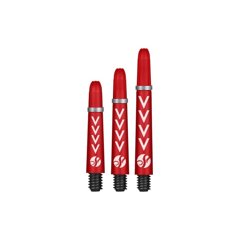 Shot! Koi Carbon Dart Shafts - with Springs - Red