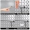 Pegboard Hook Locks, 120PCS Black Peg Hook Stopper Locking Shelf