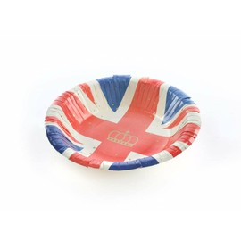 Sparkles Partyware Union Jack Bowl - Pack of 10 Paper Bowls with Union Jack Flag - Perfect for Jubilee King's Coronation Street Parties Celebrations