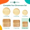 ECO SOUL Compostable 15cm Square Palm Leaf Plates | Pack