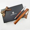 LACHIEVA LUX Nice Elegant Rosewood Rollerball Pen with Ruler/Book mark