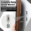 Blulu Mirror Hanging Kit with Hangers and Leveling Hardware Adjustable