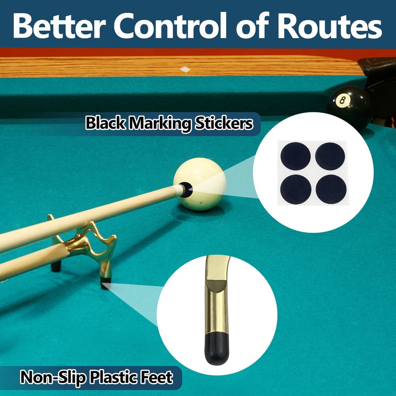 7pcs Snooker Table Rests Set, Billards Cue Stick Bridge, Pool