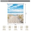 Riyidecor Beach Coastal Ocean Shower Curtain Seaside Seashore Scenery Landscape