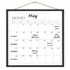 Umtiit Monthly Calendar Dry Erase Whiteboard 19.7 x 19.7 inch(50
