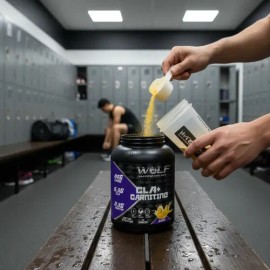 Cla  Carnitina Wolf Suplementos 1kg Pre Entreno 200serv Mango                                                                                         