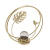 Crystal Ball Holder Decor Iron Bird Leaf Decoration Tabletop Decor