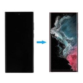 [Supports Fingerprints] New OLED Diaplay Screen Digitizer Assembly for Galaxy S22 Ultra 5G LCD Diaplay for S908U S908A with Technical Repair Tools Kit US Version [with Frame]