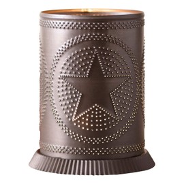 Irvin's Country Tinware Candle Warmer with Regular Star in Kettle Black