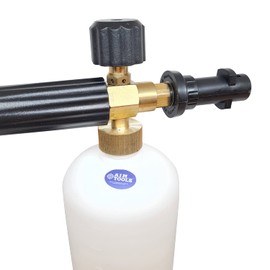 Aim Tools Snow Foam Lance Foam Cannon Adjustable 1L High Pressure Washer Soap Dispenser Bottle Nozzle Compatible with Karcher K2 K3 K4 K5 K6 K7 Pressure Washer Gun 171315