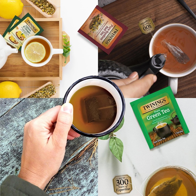 Twinings 48 Tea Bags Herbal Variety Pack – 8 Flavors