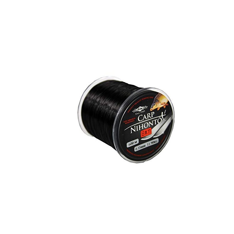 NIHONTO CARP 600 m Black Matte Monofilament Very Smooth Fishing