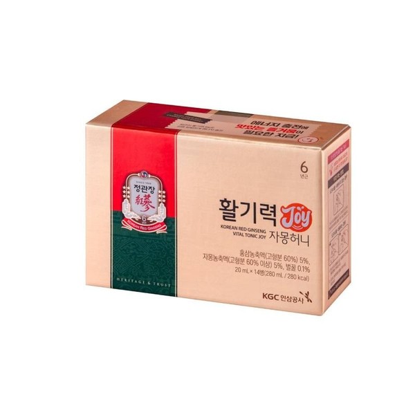 CheongKwanJang Vitality JOY Grapefruit Honey 20ml x 14 bottles, 2 boxes + 2 shopping bags, single option / 정관장 활기력 JOY 자몽허니 20ml x 14병 2박스+쇼핑백 2장, 단일옵션
