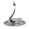 Silver-Plated Swan Ring Holder Height 8.5 cm
