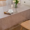 Pioggia Clear Heavy Duty Vinyl Tablecloth with Sewn Finished Edges