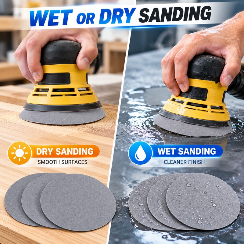 5 Inch Wet Dry Sanding Discs for Fine Finishing –