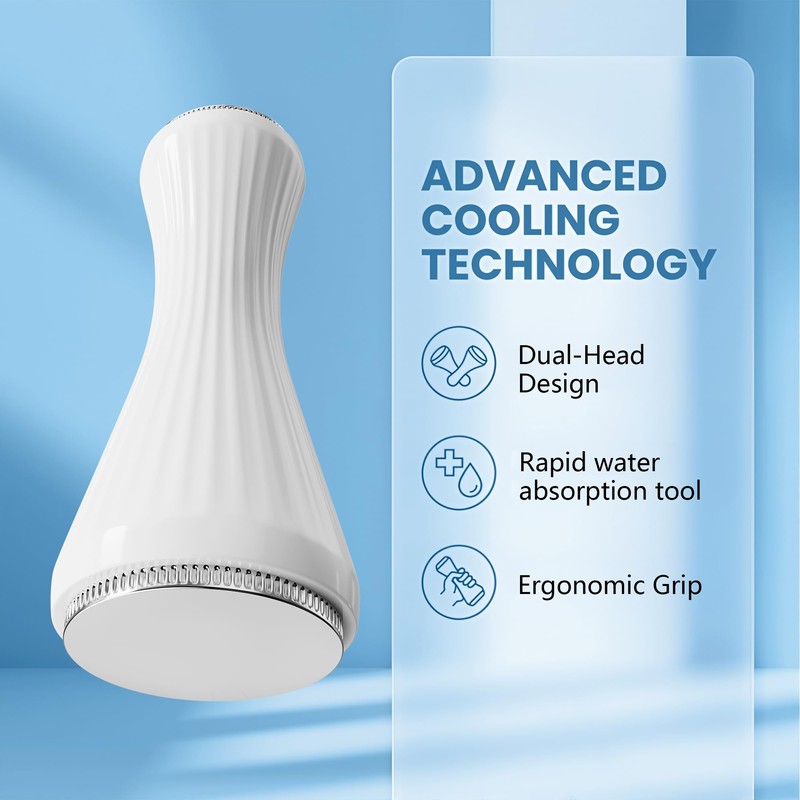 Double Head Ice Roller for Face & Eye, Anti-Frostbite Ice